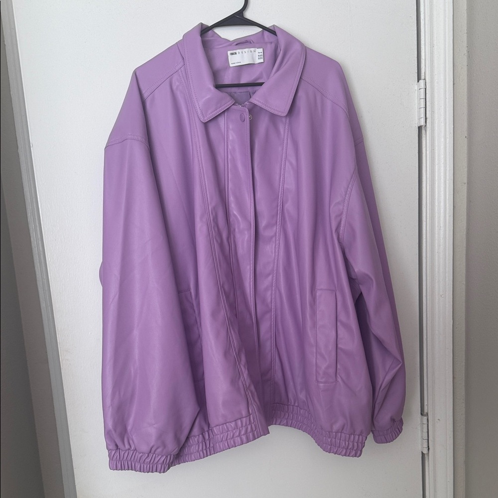 ASOS Curve Lavender Bomber Jacket